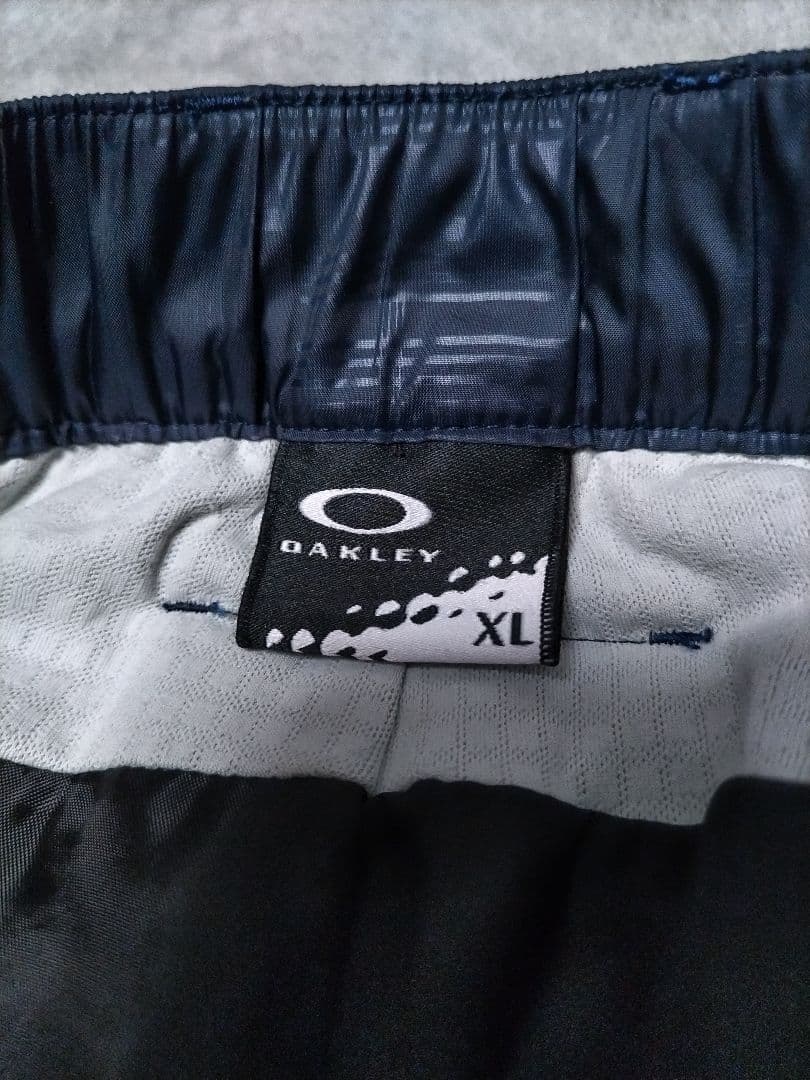 OAKLEY ゴルフ 中綿 パンツ　キルティング　ネイビー　シャードー　総柄