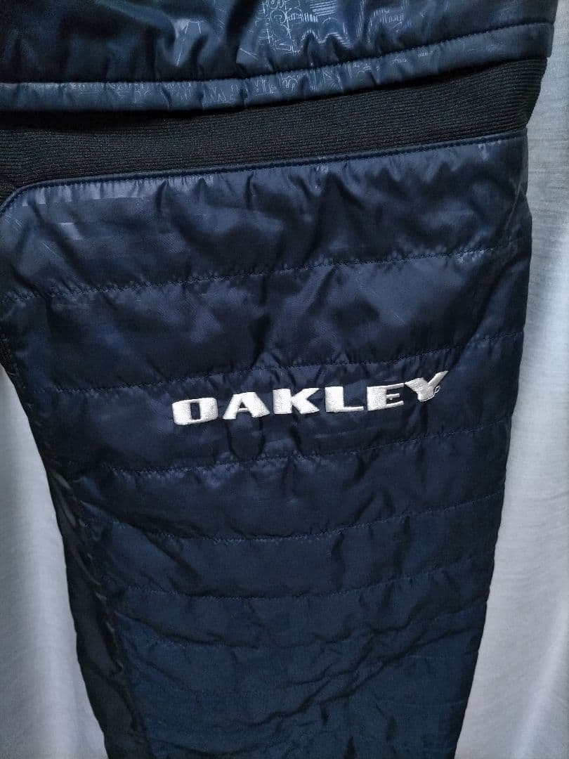 OAKLEY ゴルフ 中綿 パンツ　キルティング　ネイビー　シャードー　総柄
