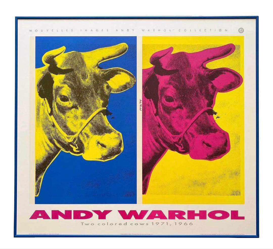 アンディ・ウォーホール　財団スタンプ　Two Colored Cows ポスター