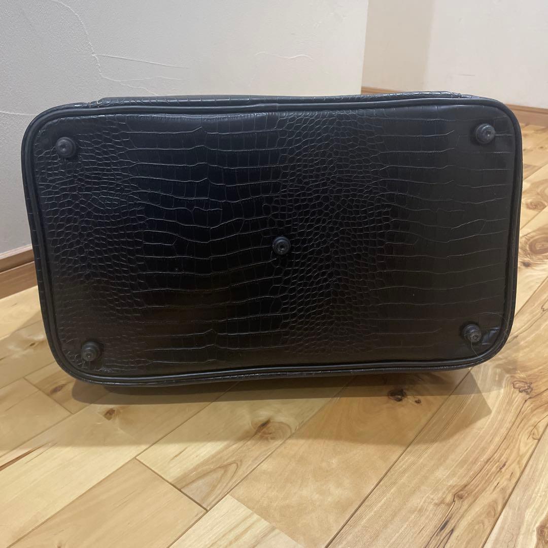 美品　XXIO ゼクシオ ゴルフバッグ 2way 3段 クロコ型押し ブラック