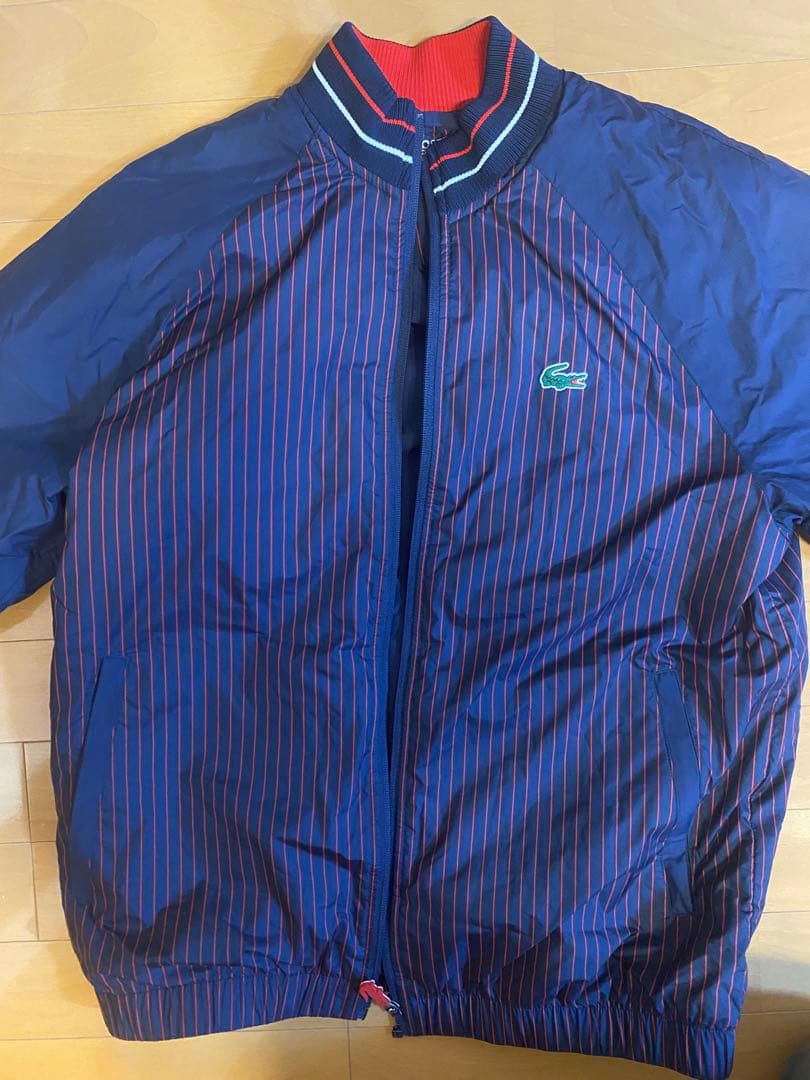 LACOSTE SPORT 撥水ストライプジップゴルフジャケット