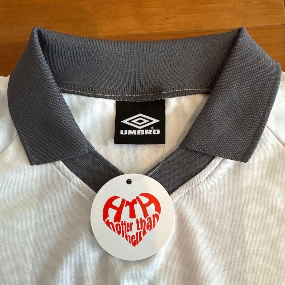 umbro ×HTH ホワイト グレー 長袖シャツ