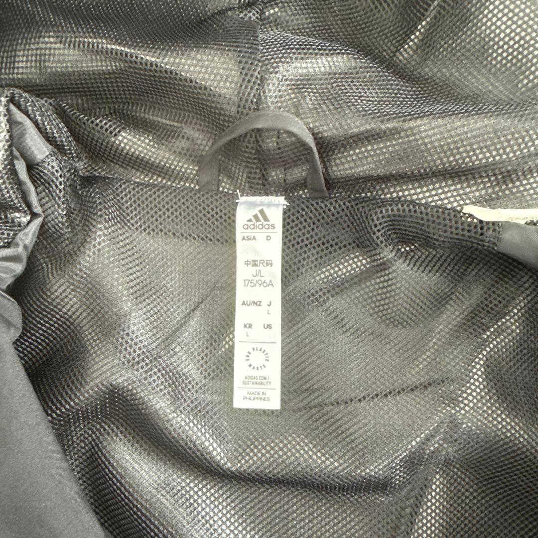 adidas ブラック ウィンドブレーカー