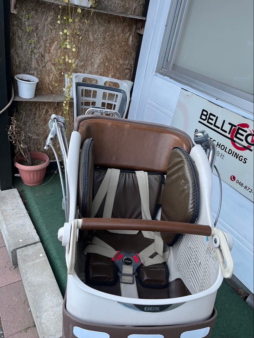 3人乗り適合車 丸石サイクル デリシアデュオ 前後子乗せ付