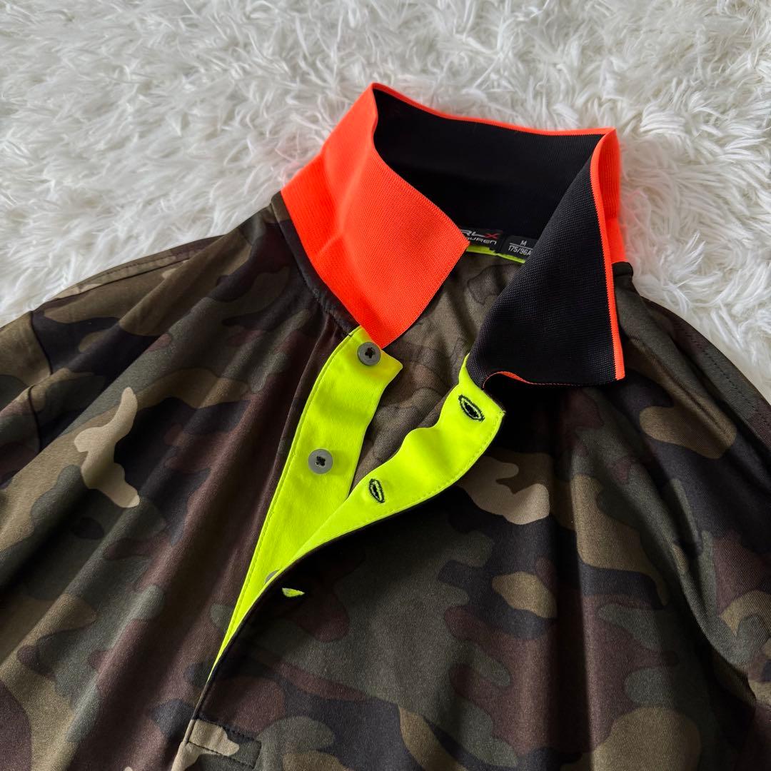 美品✨RLX ラルフローレン カモ柄 ポロシャツ メンズ M サイズ ストレッチ