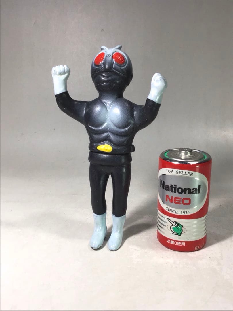 昭和レトロ パチ 仮面ライダー ソフビ 人形 石森章太郎 ミニソフビ 駄玩具 ①