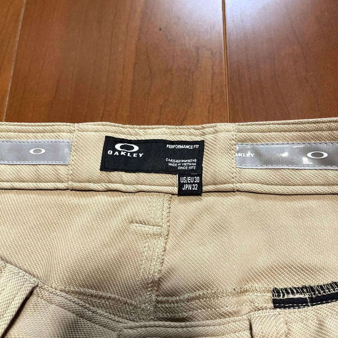 【美品】OAKLEY　ゴルフパンツ　32インチ　ネイビー×ベージュ　オークリー