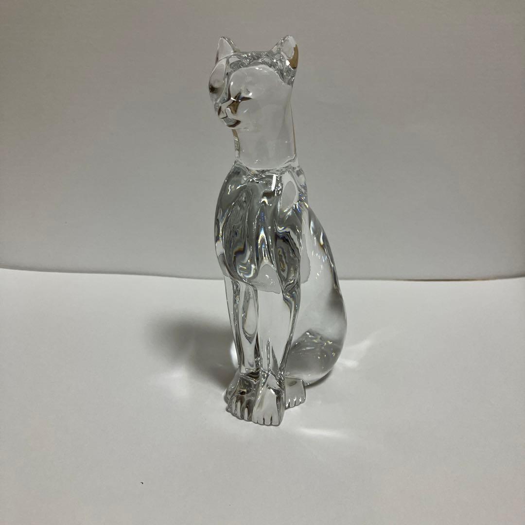 バカラ　エジプシャンキャット　フィギュリン　猫　クリスタル　置物