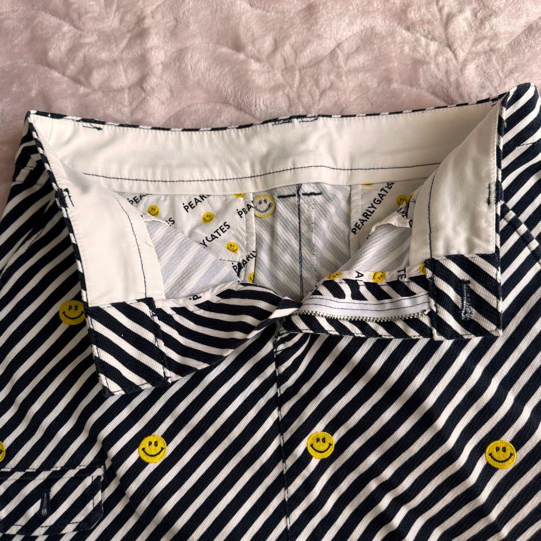 《美品》PEARLY GATES スカート　にこちゃん　ボーダー