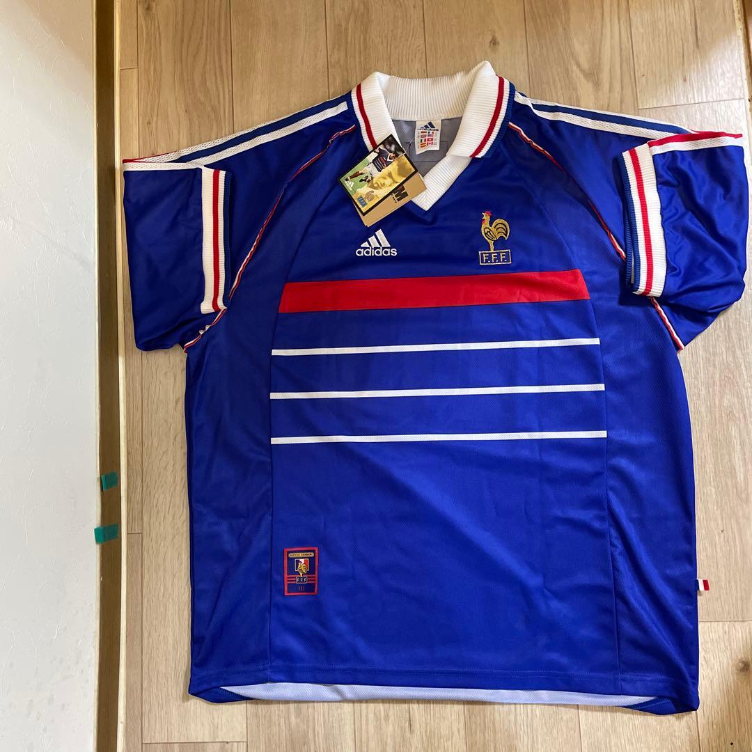 adidas フランス代表 ZIDANE 10 XLジャージ　サイン入り