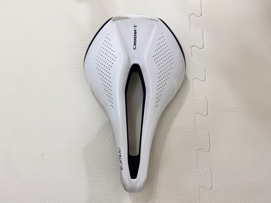 S-WORKS POWER ホワイトサドル 143mm