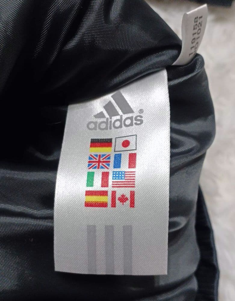 新品 adidas ベンチコート レディース グレー ピンク M