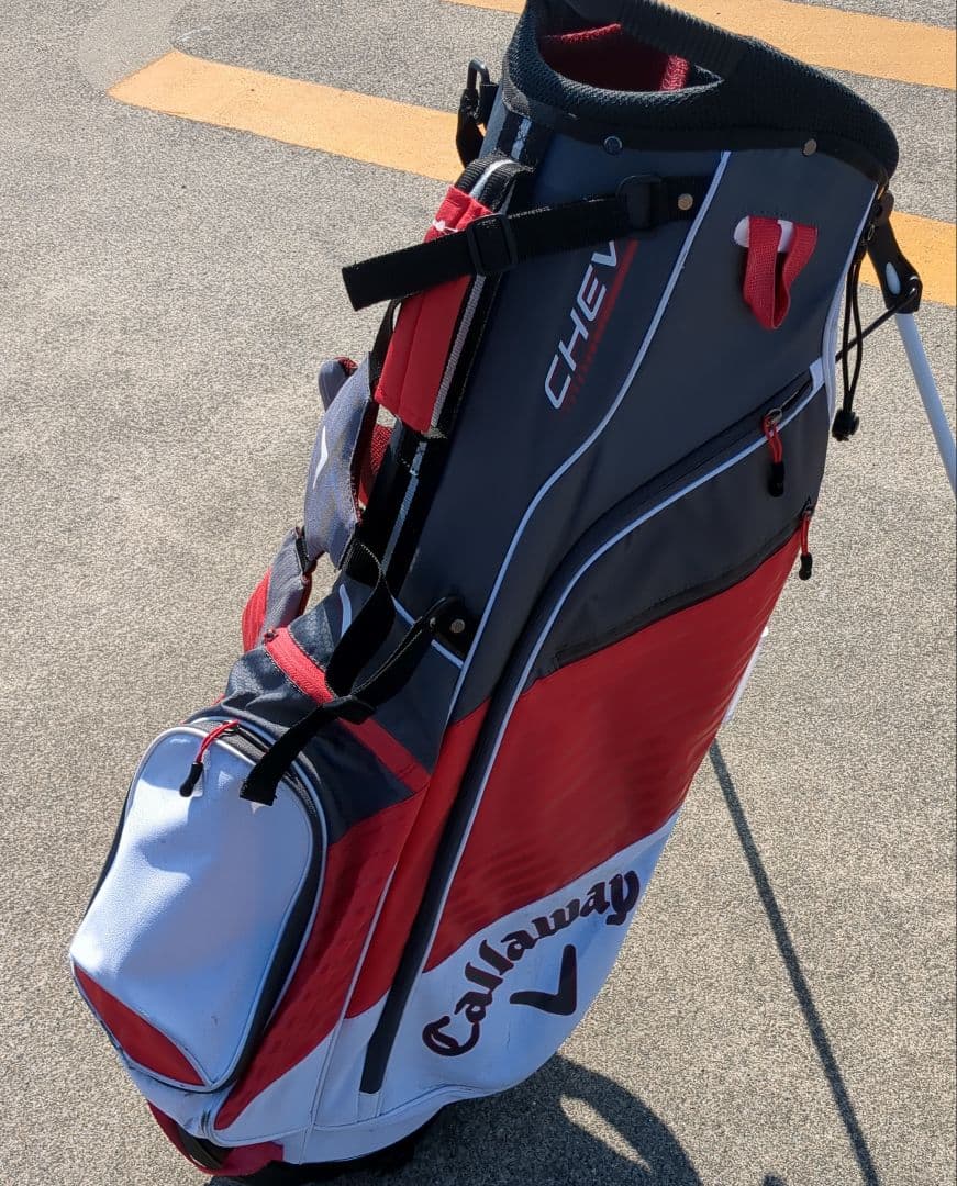Callaway キャディバッグ スタンド付き 赤/灰色