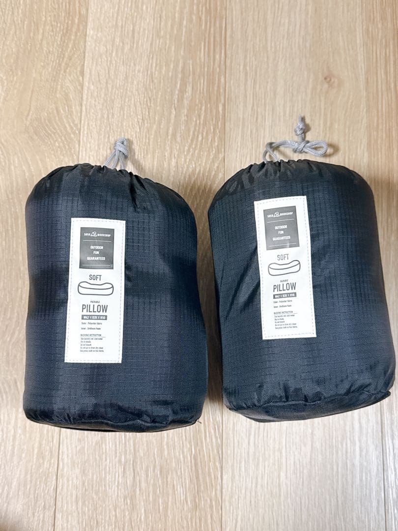 ✅最終価格‼️50/50workshop PACKABLEPILLOWソフト2個