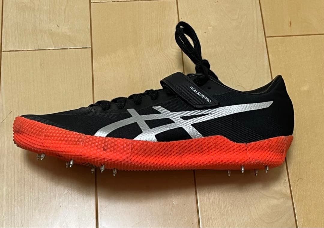 ♡lily♡ASICS 陸上競技用スパイクシューズ ブラック/オレンジ