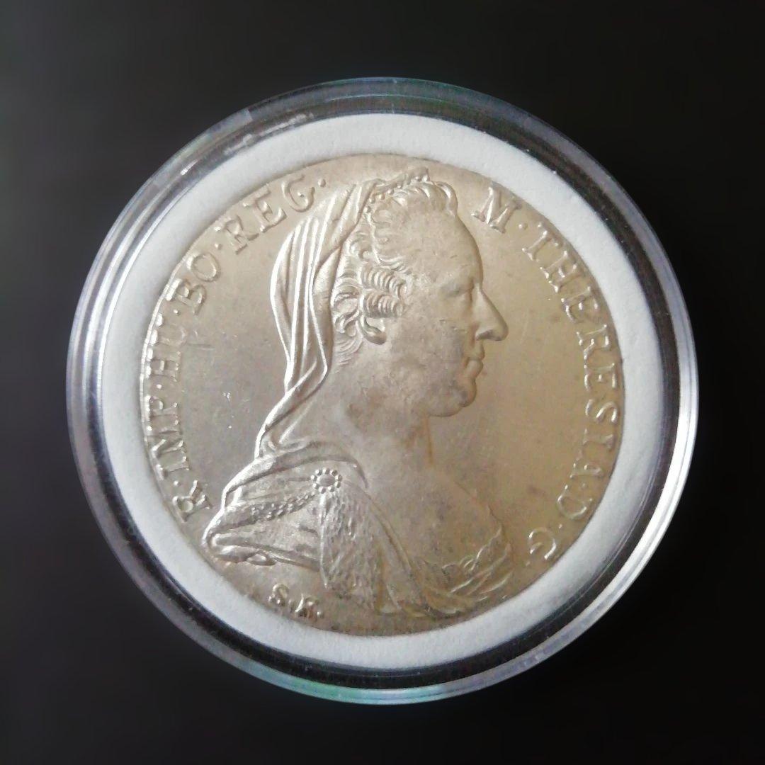 オーストリア大型銀貨マリアテレジア王女1780年　極美品