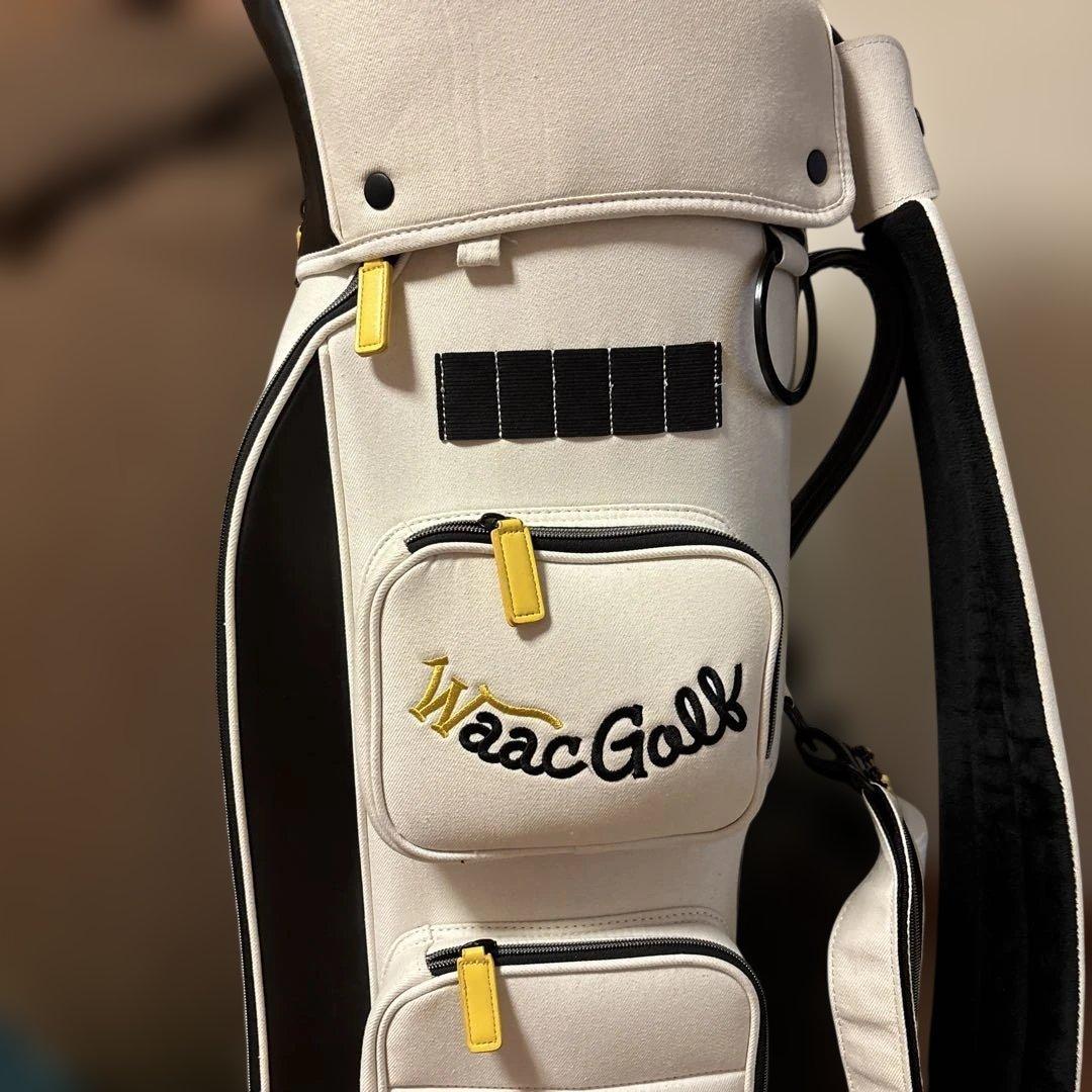 Waac Golf キャディバッグ ホワイト・ブラック