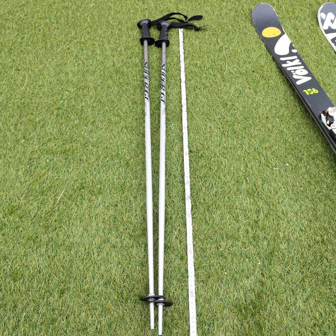 Völkl Gemスキー板 158cm MARKERビンディング　ポール付き