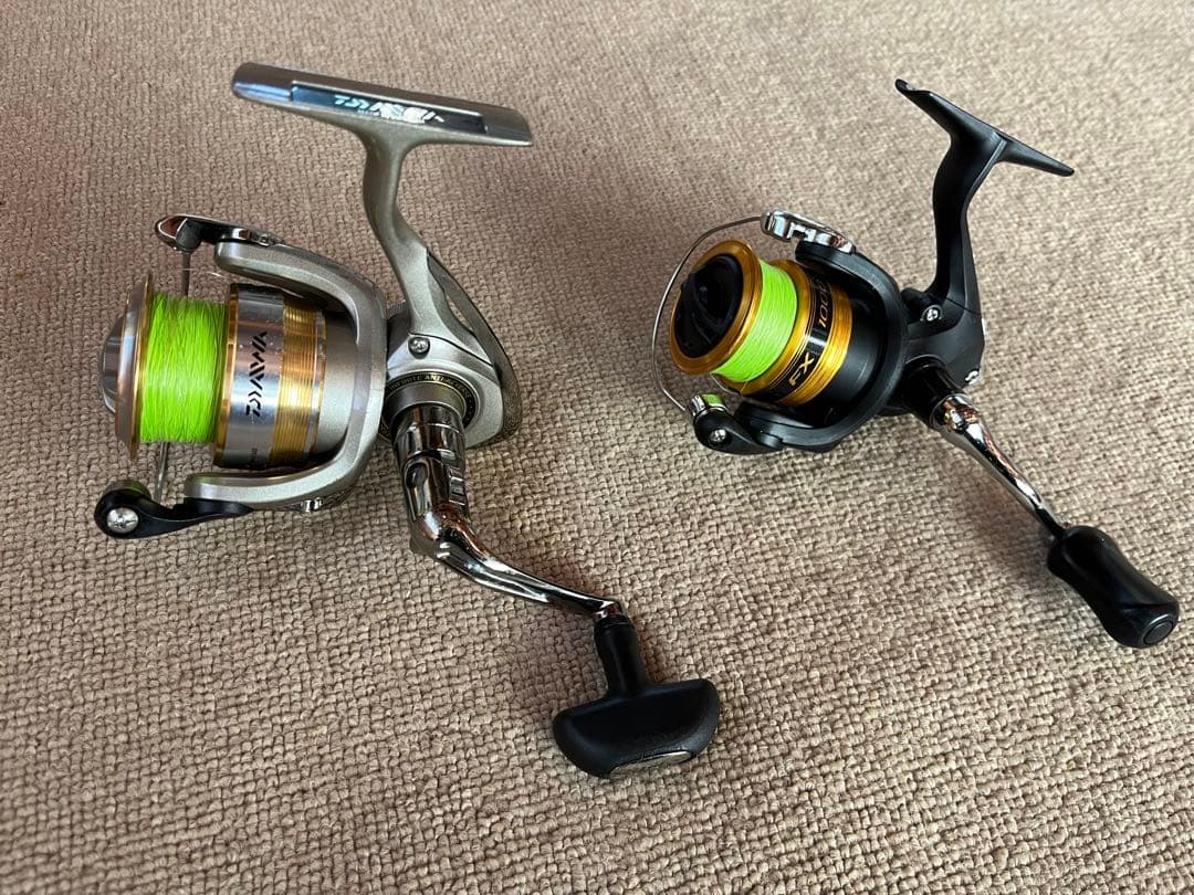 ダイワ クレスト 2500 シマノ FX 1000 スピニングリールまとめ売り