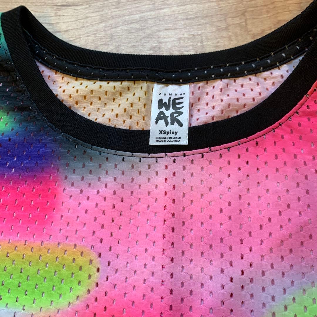 新品　zumba Tropidelic Mesh Top <Multi> XS