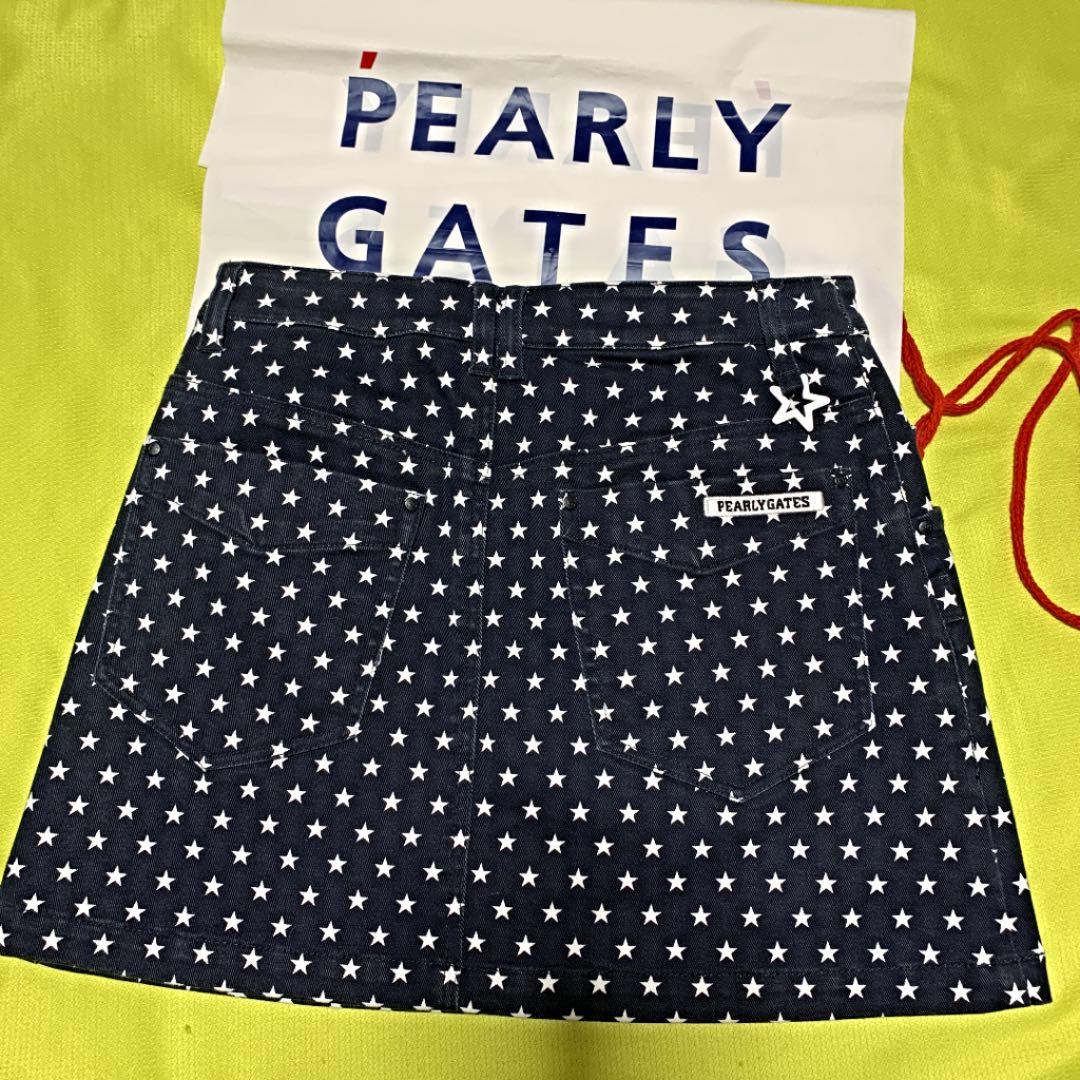 新品.未使用❣️pearly gates レディース 星柄 スカート ⓪