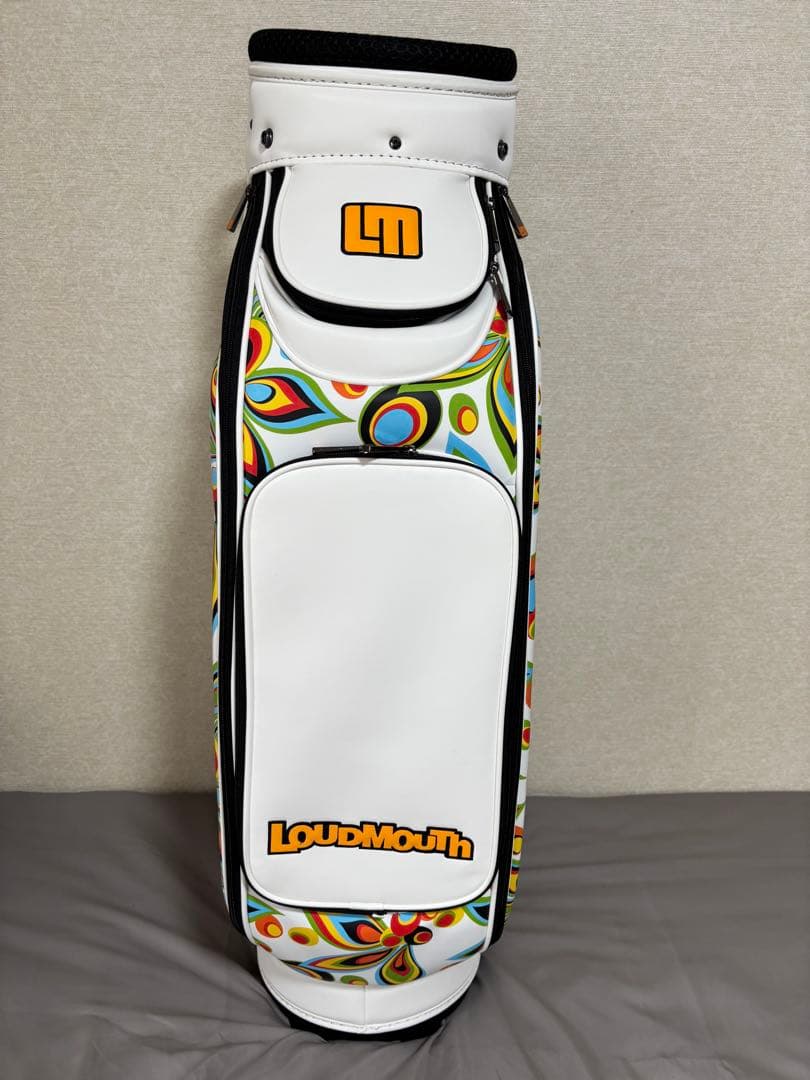 LOUDMOUTh キャディバッグ 9.5 シャガデリックホワイト ラウドマウス