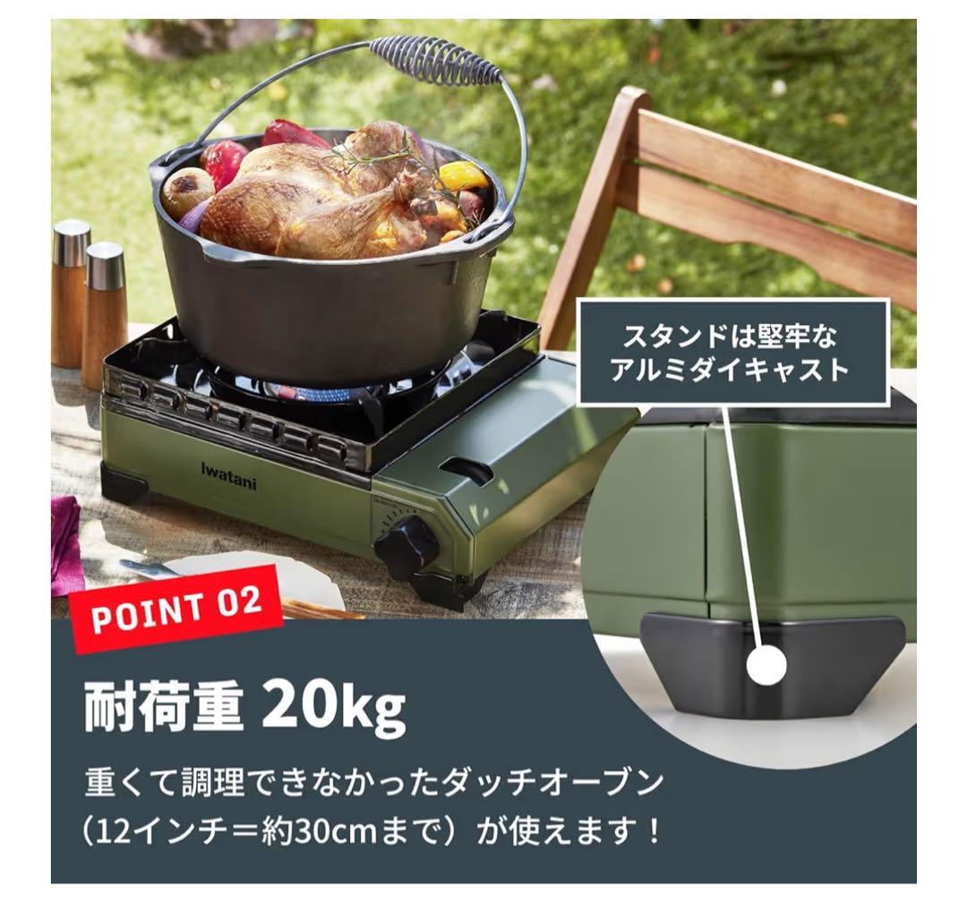 新品❗️未開梱❗️Iwatani タフまる アウトドアカセットコンロ
