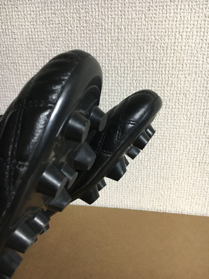 ヤスダ YASUDA 25cm スパイク サッカー シューズ 黒 ブラック