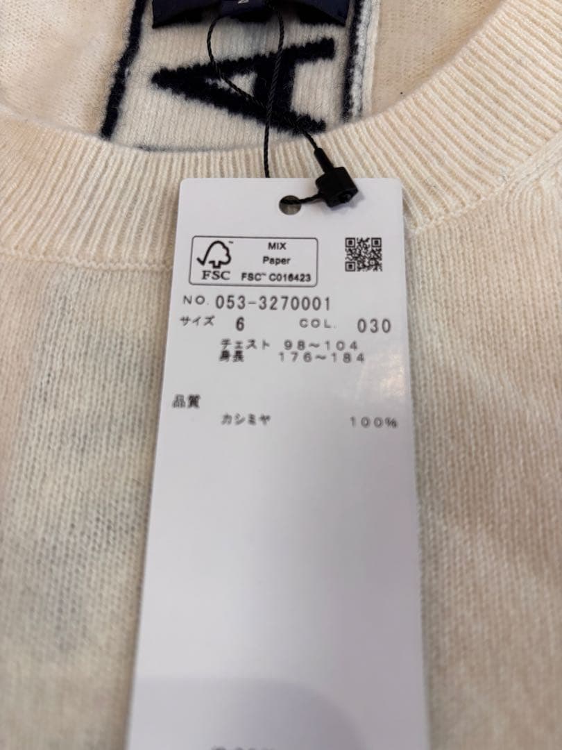 新品タグ付き PEARLY GATES カシミヤセーター サイズ6