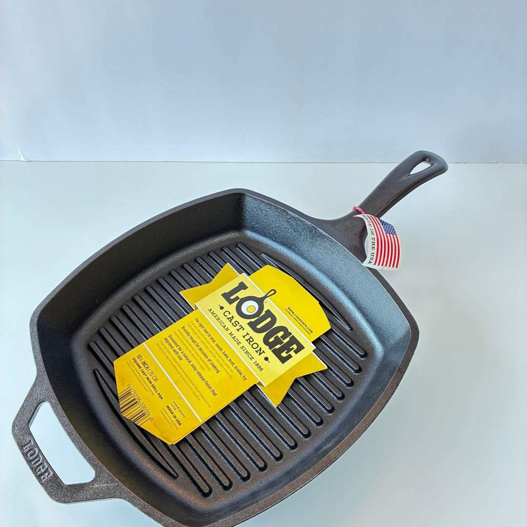 【新品】LODGE スクエア グリルパン10 1/2インチ26cm