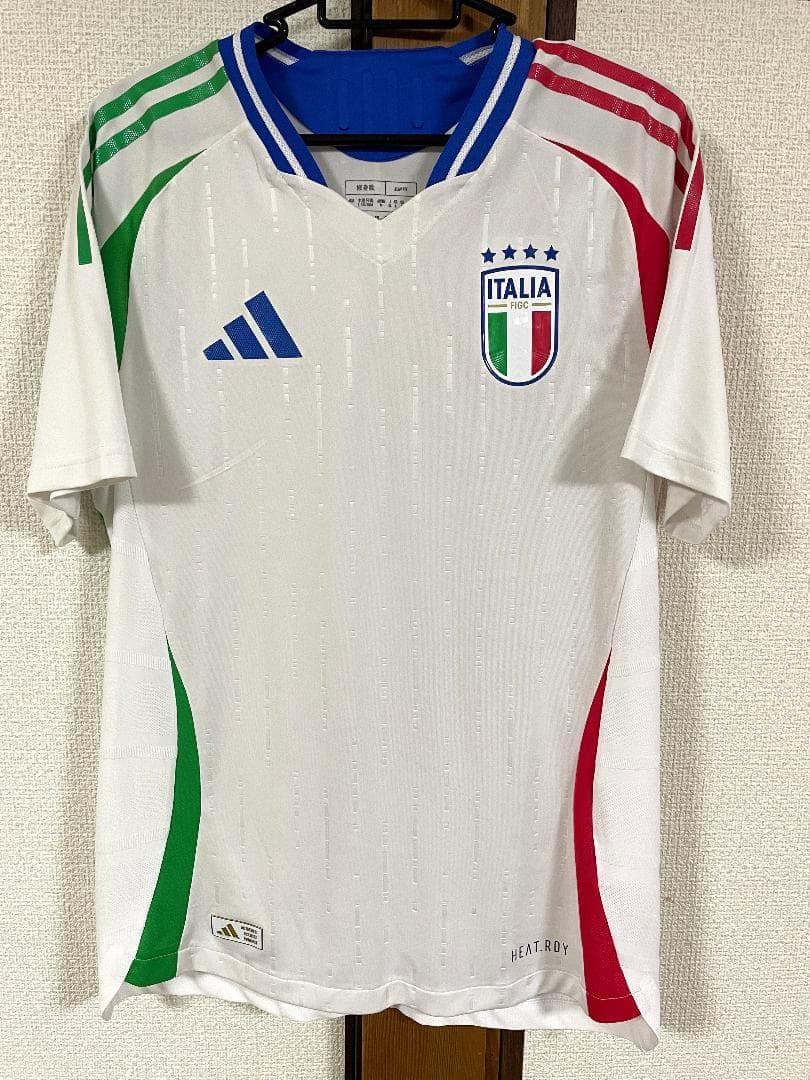正規品 イタリア代表 24 オーセン アウェー ユニ 日本XL 定価17600円