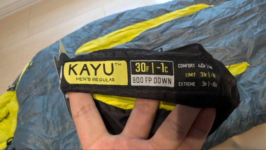 [新品未使用]NEMO KAYU 30°F メンズレギュラー 寝袋　ニーモ