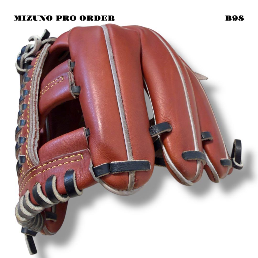 希少品！ MIZUNO PRO ORDER ミズノプロ オーダー グローブ 赤茶