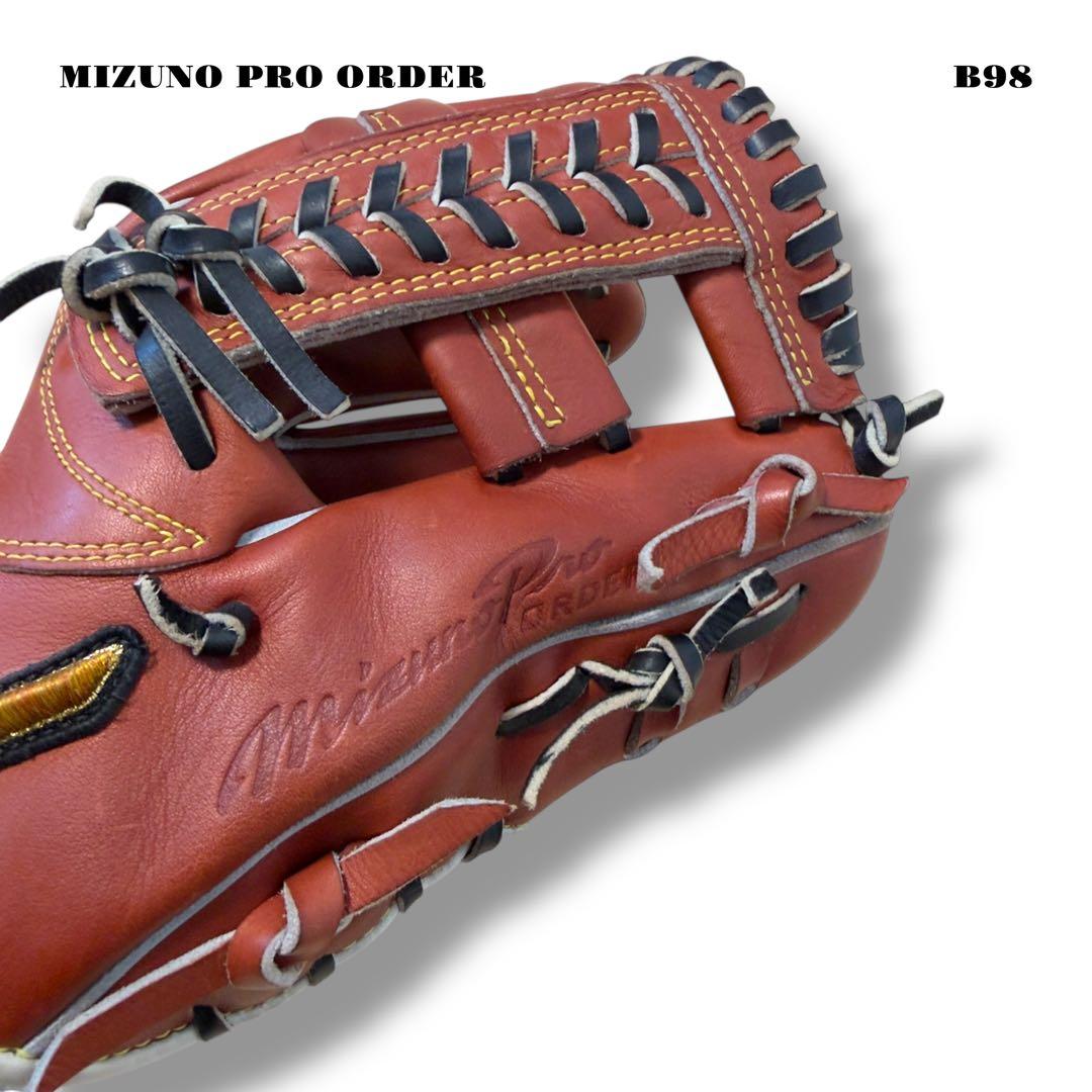 希少品！ MIZUNO PRO ORDER ミズノプロ オーダー グローブ 赤茶