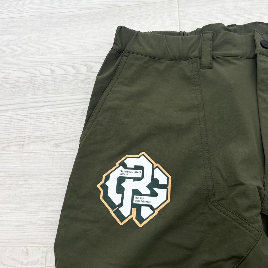 新品　ラッセルノ　パンツ　ジョガー　春夏　ストレッチ　ウエストゴム　カーキ　5