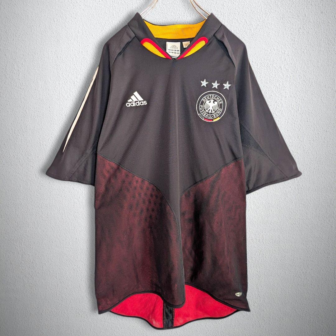 古着 サッカー ユニフォーム ドイツ代表 メッシ素材 メンズ 2XL相当
