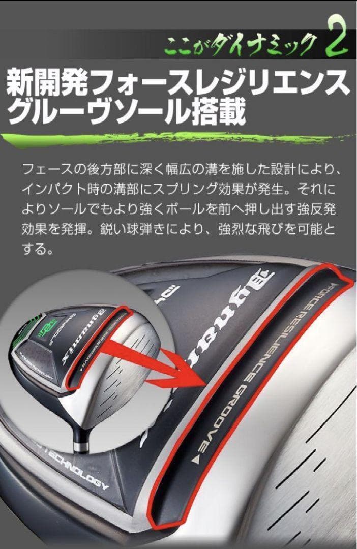 【新品】高反発加工でステルス スパラダイム より飛ぶ! ダイナミクス ドライバー