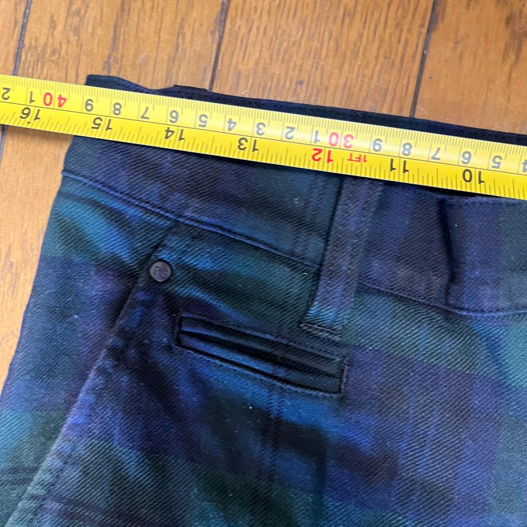 PEARLY GATES パーリーゲイツ　チェック柄スリムフィットパンツ