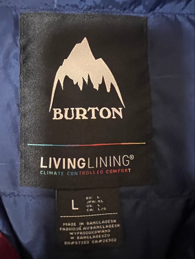 BURTON メンズ スノージャケット COVERT 防水透湿 Lサイズ