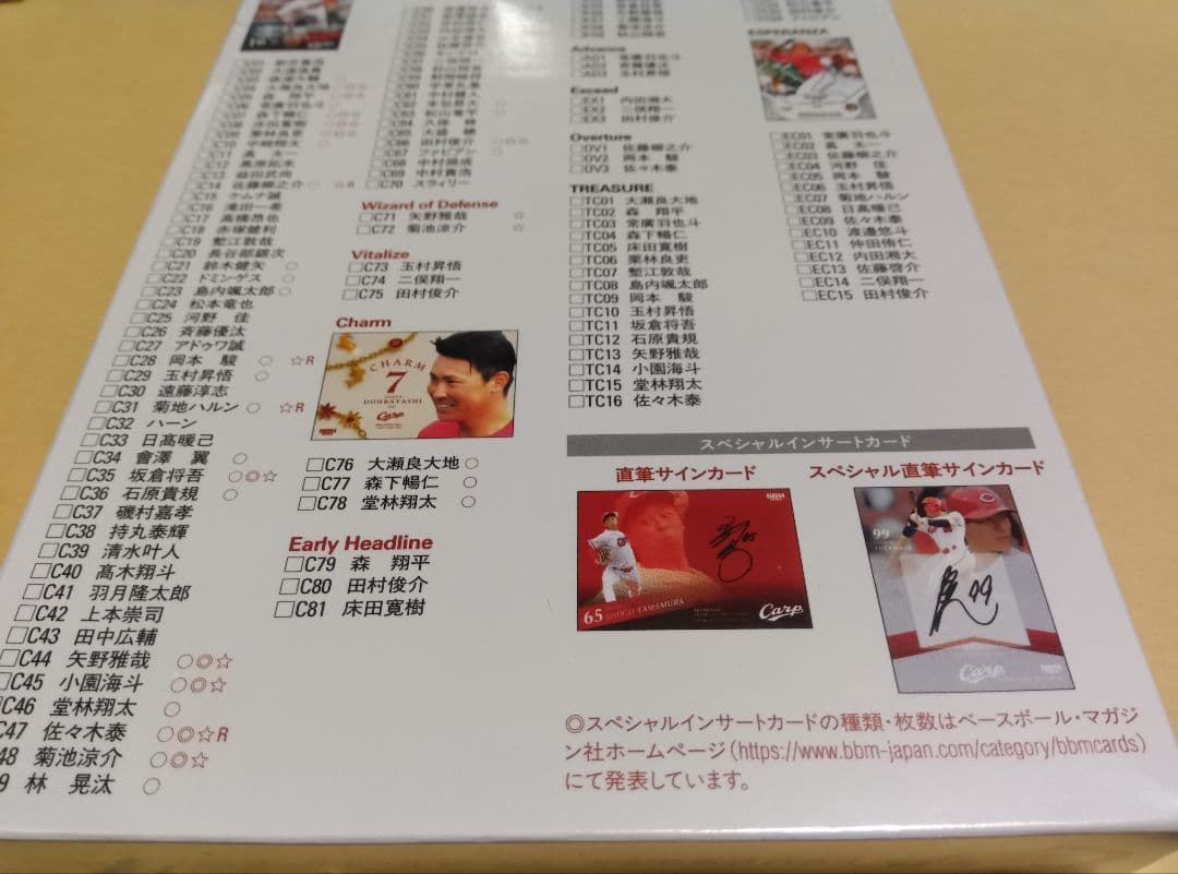 BBM2025 広島カープ チームリミ　未開封ボックス
