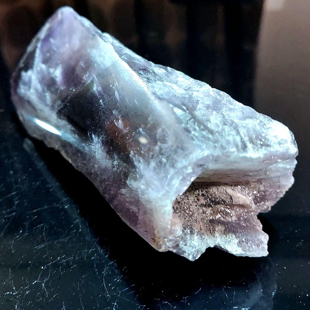 アメジスト 濃紫が綺麗✨ 大きな紫水晶 原石1面磨き556