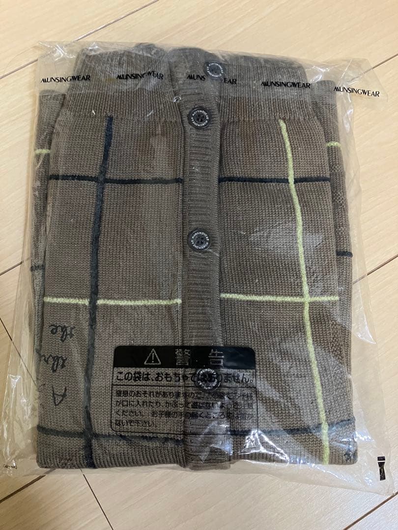 新品タグ付き80年代　日本製　Munsingwear チェック柄ベストM