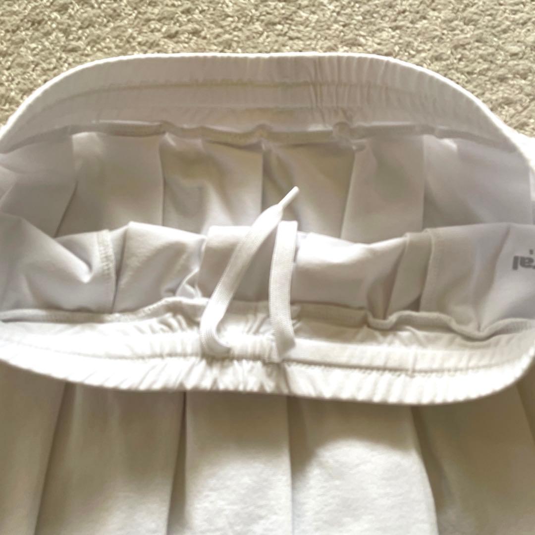 Admiral ホワイト ベージュ　プリーツスコートFILAバボラNIKE