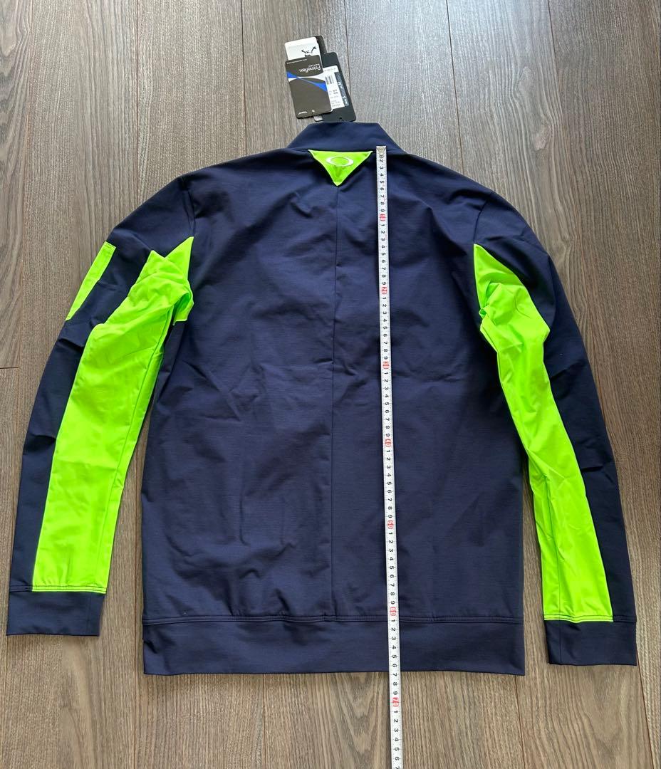 新品 OAKLEY オークリー ゴルフジャケット UPF50 吸汗速乾 紺系 M