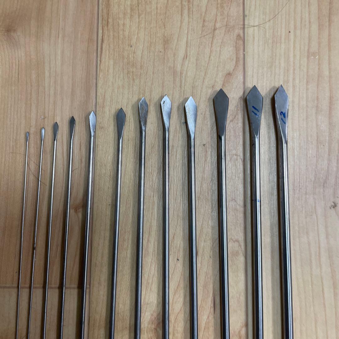 和竿製作工具 収め用剣先きり12本セット