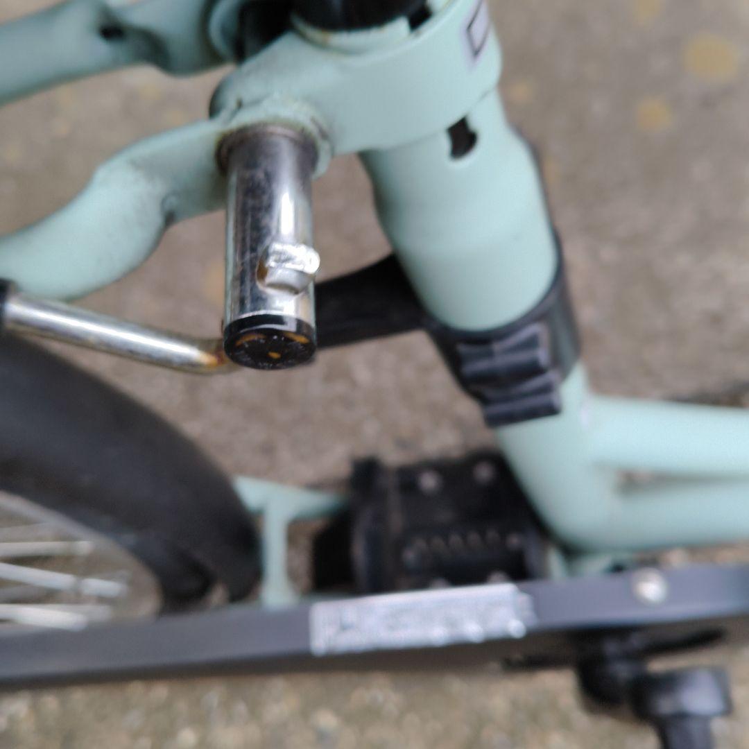 電動アシスト自転車 シティタイプ ミントグリーン折りたたみ式