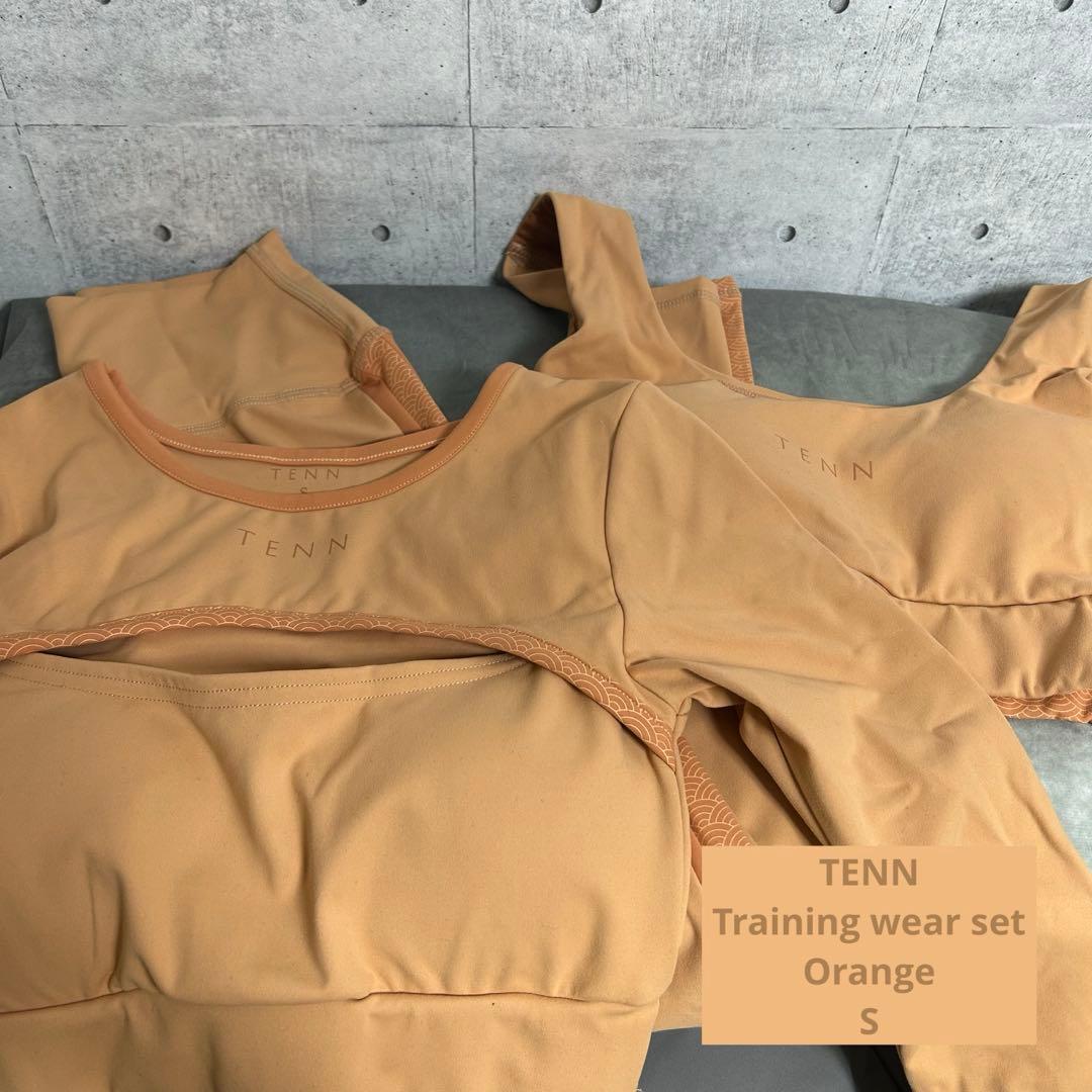 ヨガ・ピラティス TENN training wear set up orange S