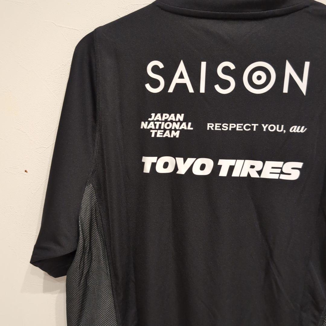 日本代表 アディダス 黒シャツ　XＬサイズ　非売品 プラクティスシャツ