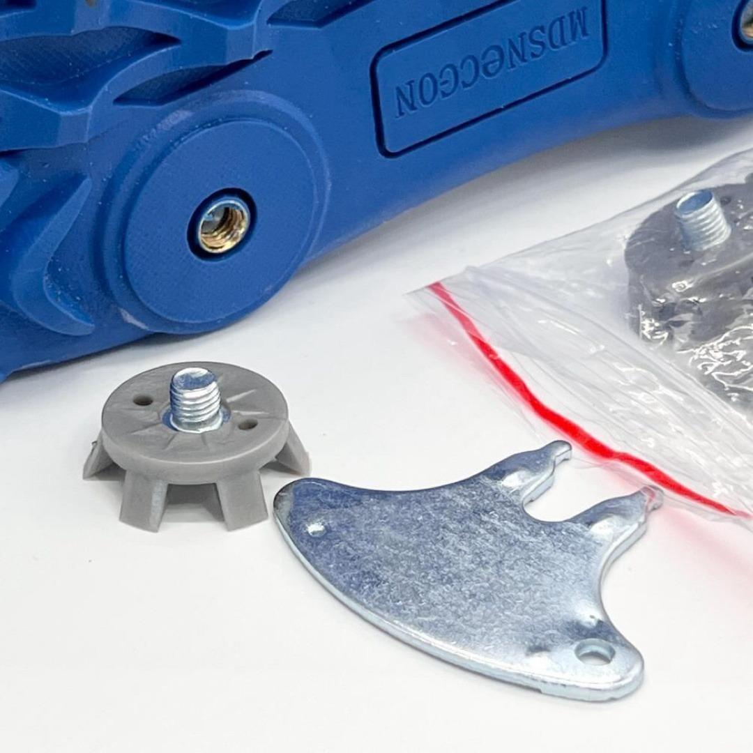 ゴルフシューズ メンズ 26.5cm ブルー スパイク着脱可 高グリップ 軽量