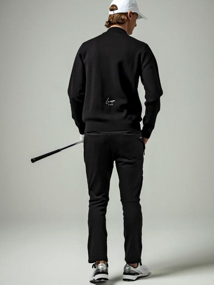 LUXEAKMPLUS / 23AW フロントロゴモックネックニット セーター